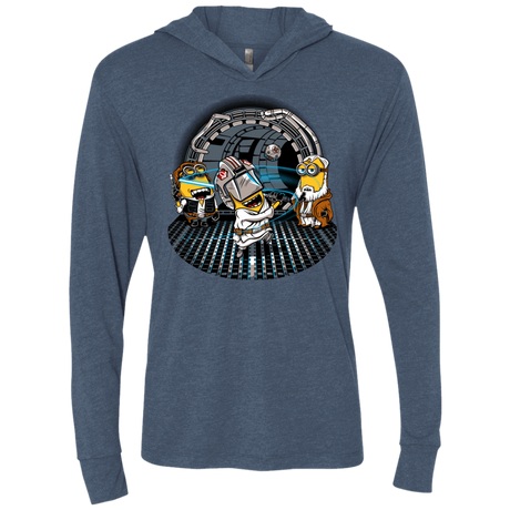 T-Shirts Indigo / X-Small Despicable Training Triblend Long Sleeve Hoodie Tee