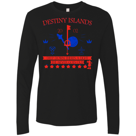 T-Shirts Black / S Destiny Island Men's Premium Long Sleeve