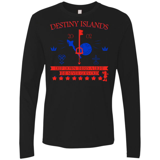 T-Shirts Black / S Destiny Island Men's Premium Long Sleeve
