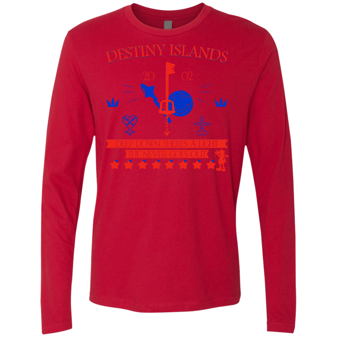 T-Shirts Red / S Destiny Island Men's Premium Long Sleeve