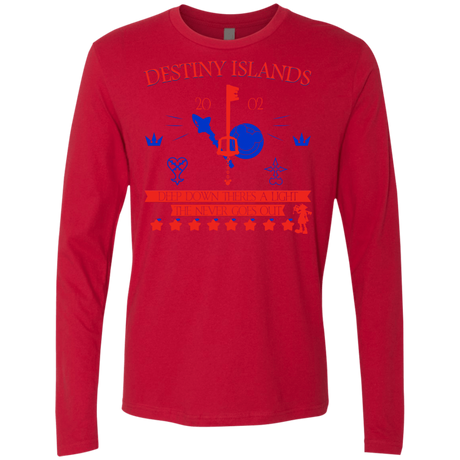 T-Shirts Red / S Destiny Island Men's Premium Long Sleeve