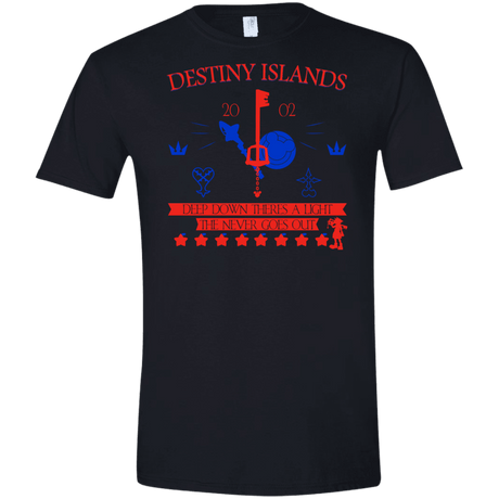 T-Shirts Black / X-Small Destiny Island Men's Semi-Fitted Softstyle