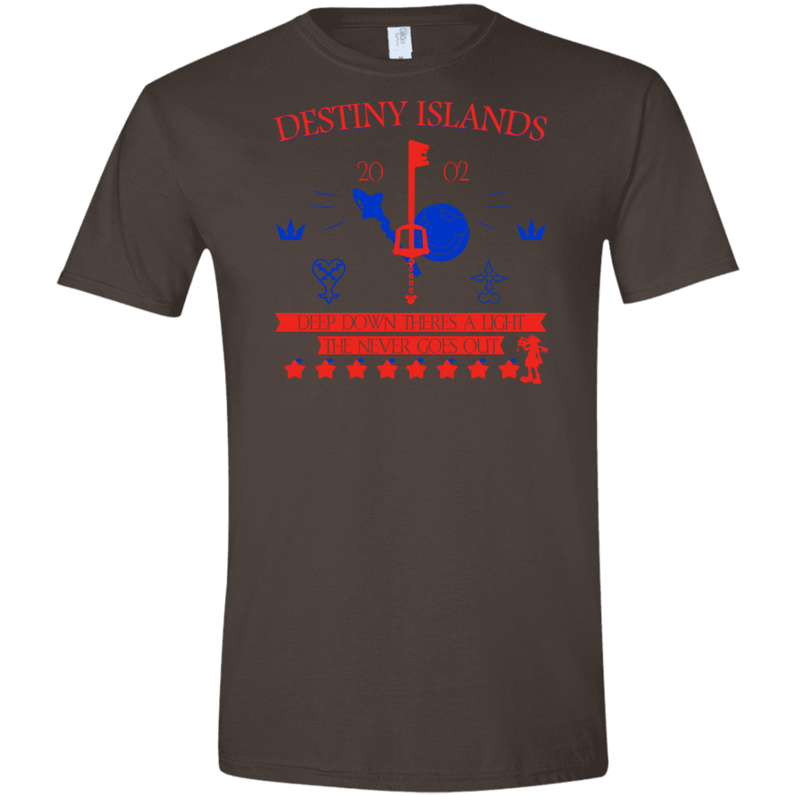 T-Shirts Dark Chocolate / S Destiny Island Men's Semi-Fitted Softstyle