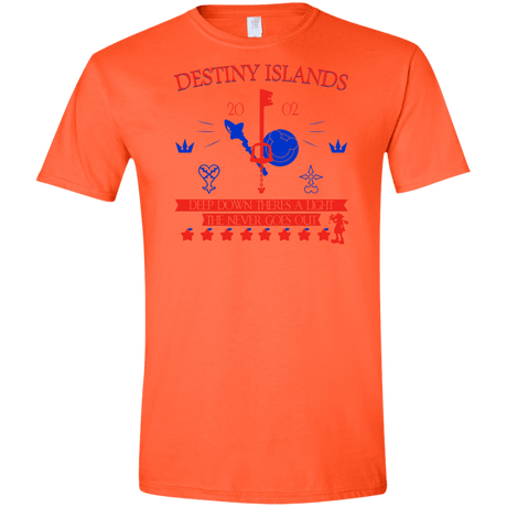 T-Shirts Orange / S Destiny Island Men's Semi-Fitted Softstyle