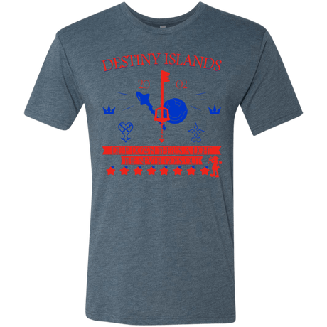 T-Shirts Indigo / S Destiny Island Men's Triblend T-Shirt