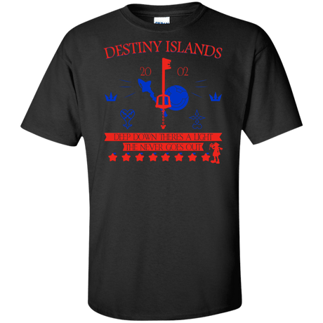 T-Shirts Black / XLT Destiny Island Tall T-Shirt
