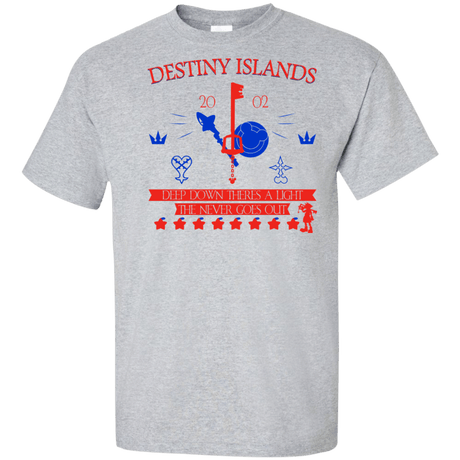 T-Shirts Sport Grey / XLT Destiny Island Tall T-Shirt