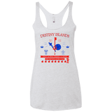 T-Shirts Heather White / X-Small Destiny Island Women's Triblend Racerback Tank
