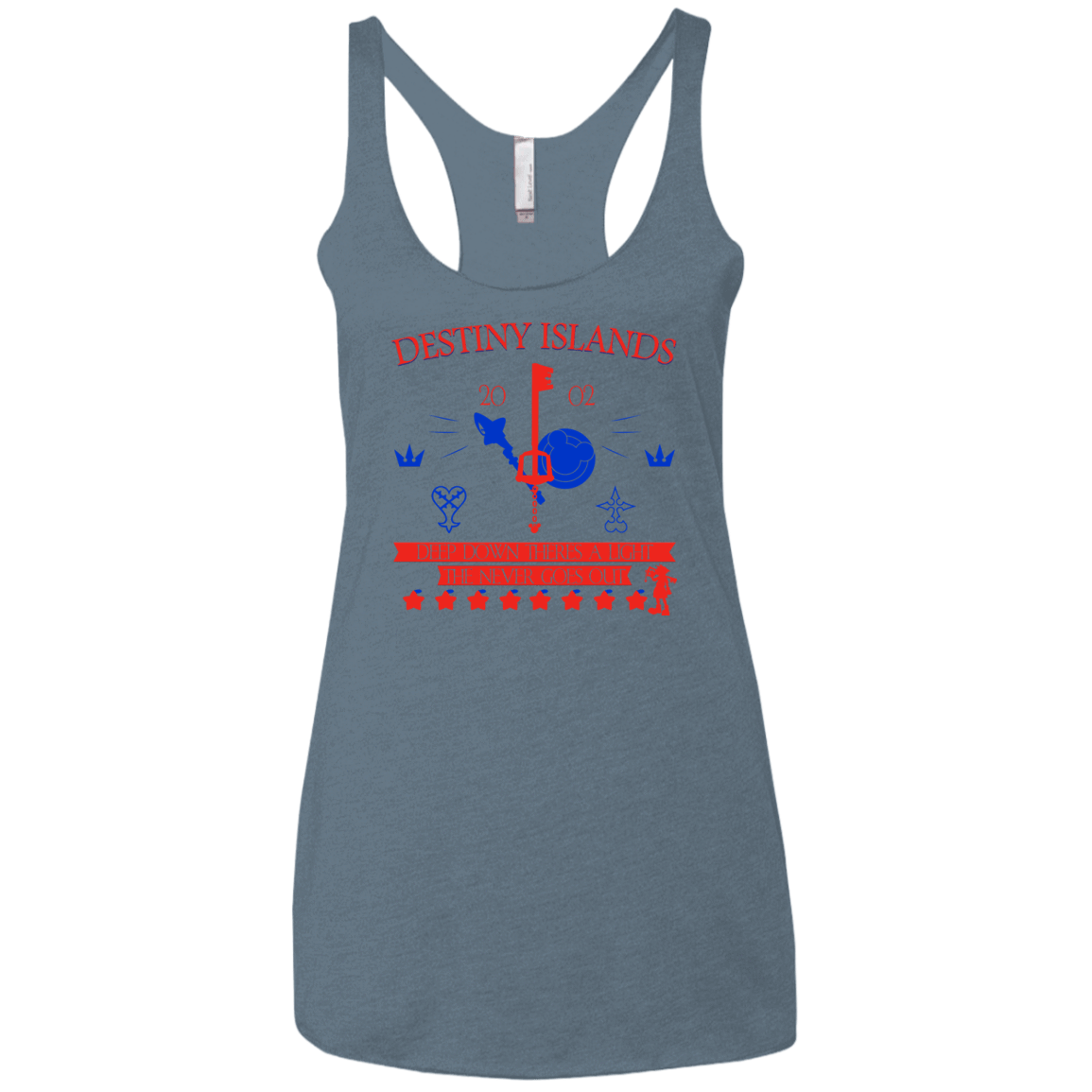 T-Shirts Indigo / X-Small Destiny Island Women's Triblend Racerback Tank