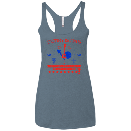 T-Shirts Indigo / X-Small Destiny Island Women's Triblend Racerback Tank