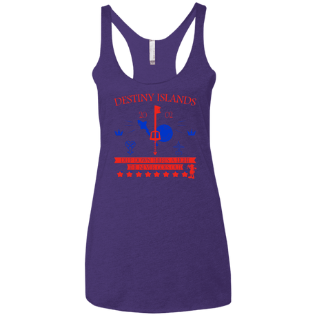 T-Shirts Purple Rush / X-Small Destiny Island Women's Triblend Racerback Tank