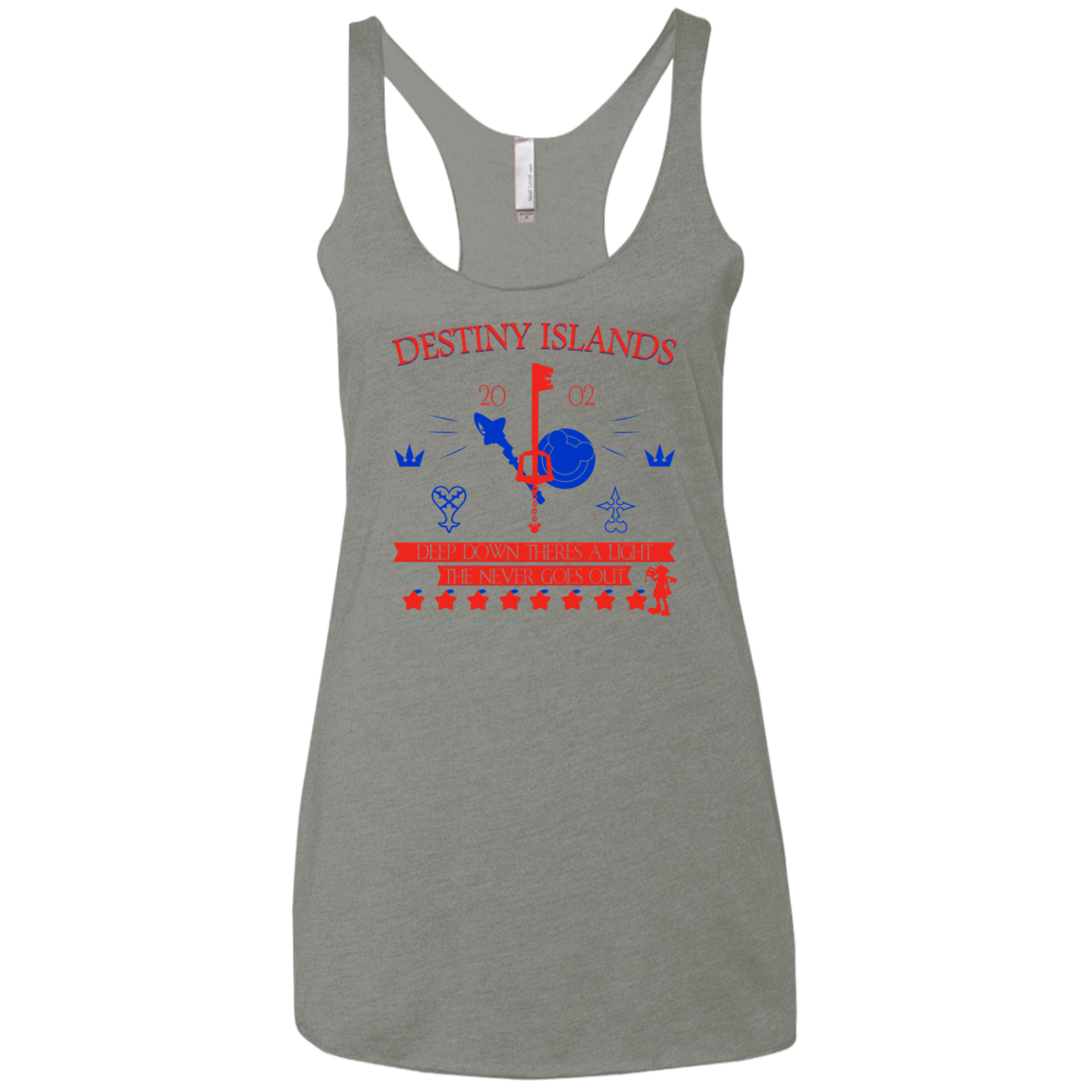 T-Shirts Venetian Grey / X-Small Destiny Island Women's Triblend Racerback Tank