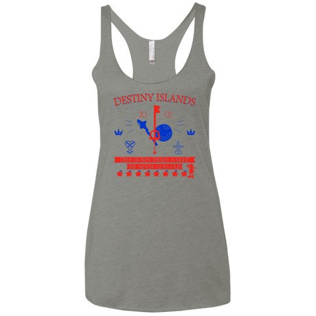 T-Shirts Venetian Grey / X-Small Destiny Island Women's Triblend Racerback Tank