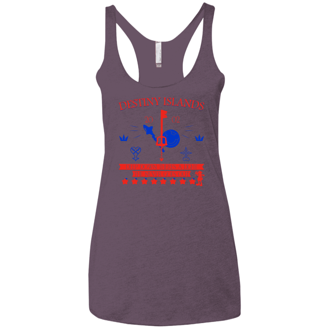 T-Shirts Vintage Purple / X-Small Destiny Island Women's Triblend Racerback Tank