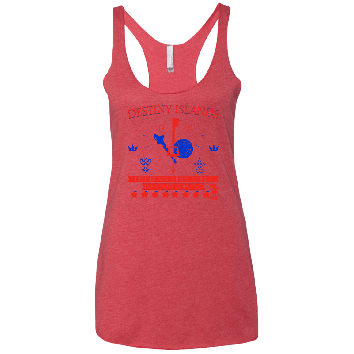 T-Shirts Vintage Red / X-Small Destiny Island Women's Triblend Racerback Tank
