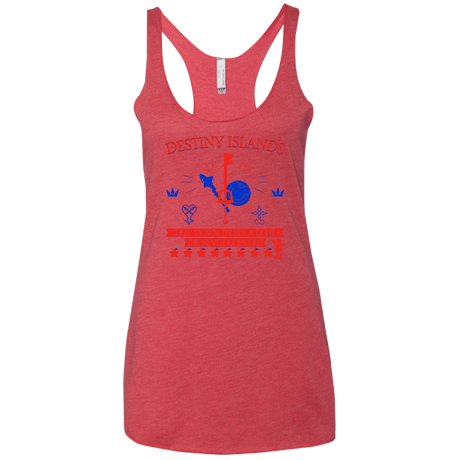 T-Shirts Vintage Red / X-Small Destiny Island Women's Triblend Racerback Tank