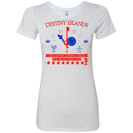 T-Shirts Heather White / S Destiny Island Women's Triblend T-Shirt