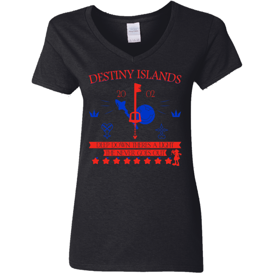 T-Shirts Black / S Destiny Island Women's V-Neck T-Shirt