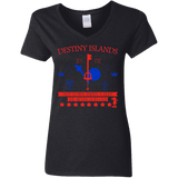 T-Shirts Black / S Destiny Island Women's V-Neck T-Shirt