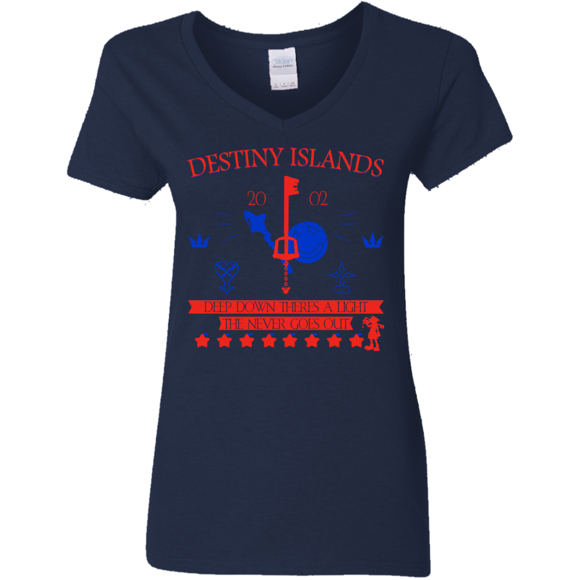 T-Shirts Navy / S Destiny Island Women's V-Neck T-Shirt