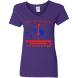 T-Shirts Purple / S Destiny Island Women's V-Neck T-Shirt