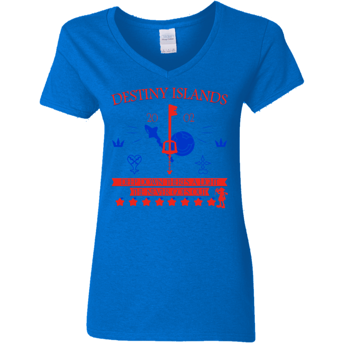 T-Shirts Royal / S Destiny Island Women's V-Neck T-Shirt