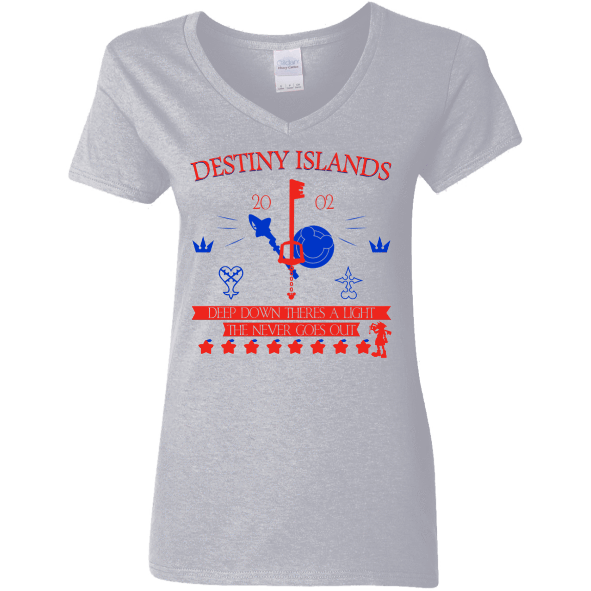 T-Shirts Sport Grey / S Destiny Island Women's V-Neck T-Shirt