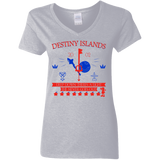 T-Shirts Sport Grey / S Destiny Island Women's V-Neck T-Shirt