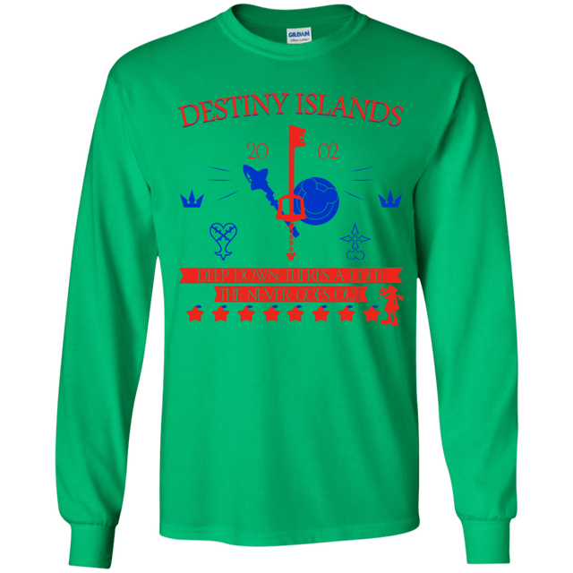 T-Shirts Irish Green / YS Destiny Island Youth Long Sleeve T-Shirt