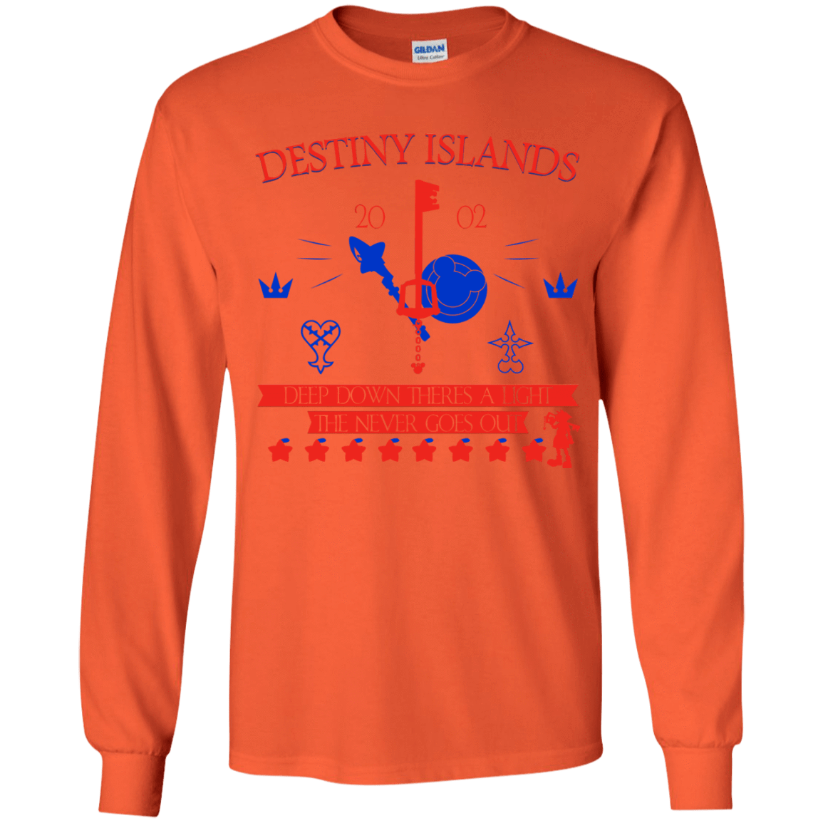 T-Shirts Orange / YS Destiny Island Youth Long Sleeve T-Shirt