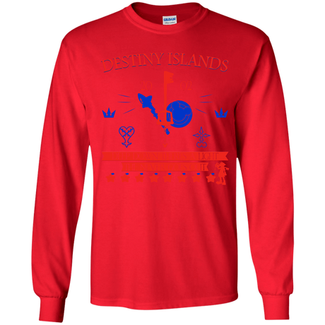T-Shirts Red / YS Destiny Island Youth Long Sleeve T-Shirt