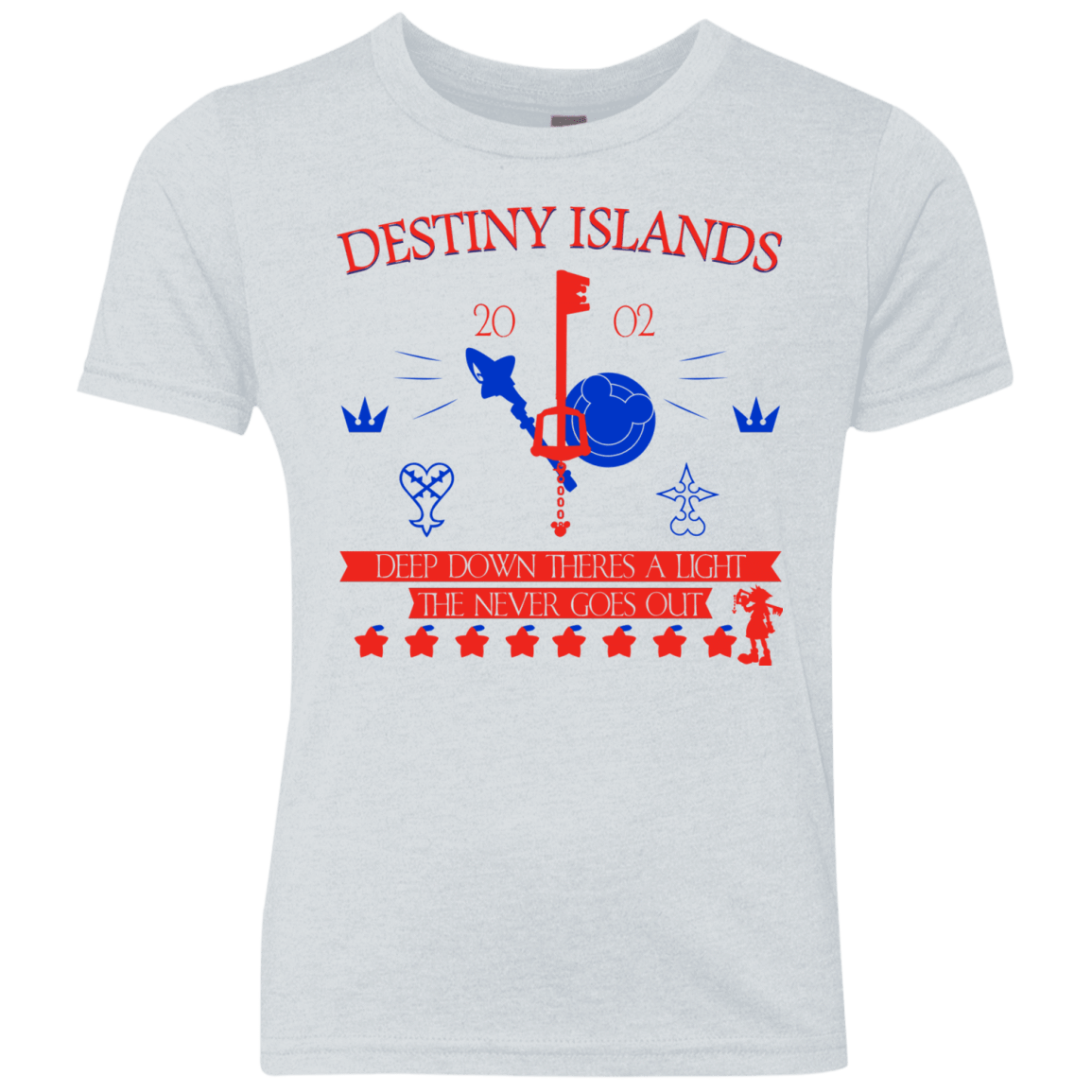 T-Shirts Heather White / YXS Destiny Island Youth Triblend T-Shirt