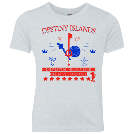 T-Shirts Heather White / YXS Destiny Island Youth Triblend T-Shirt