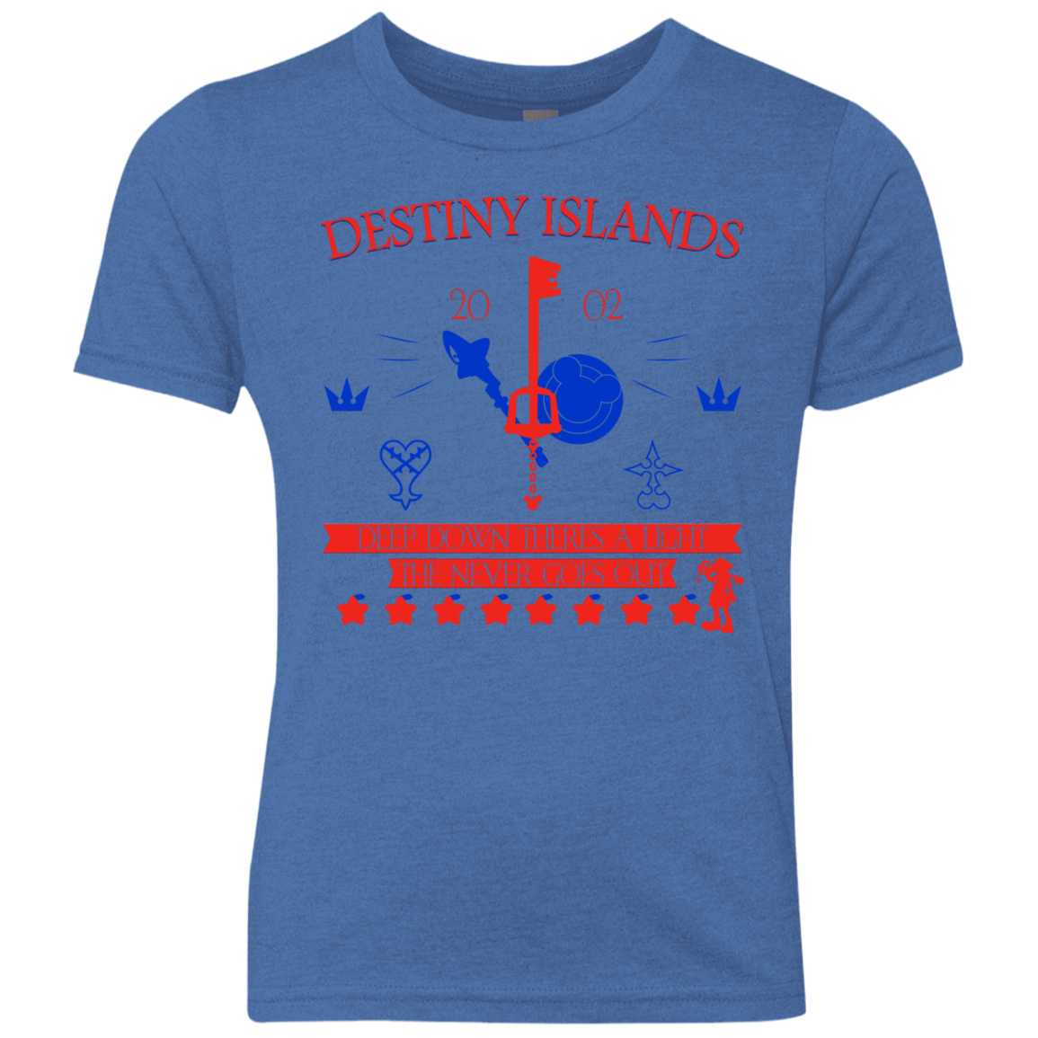 T-Shirts Vintage Royal / YXS Destiny Island Youth Triblend T-Shirt