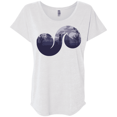 T-Shirts Heather White / X-Small Destiny Triblend Dolman Sleeve