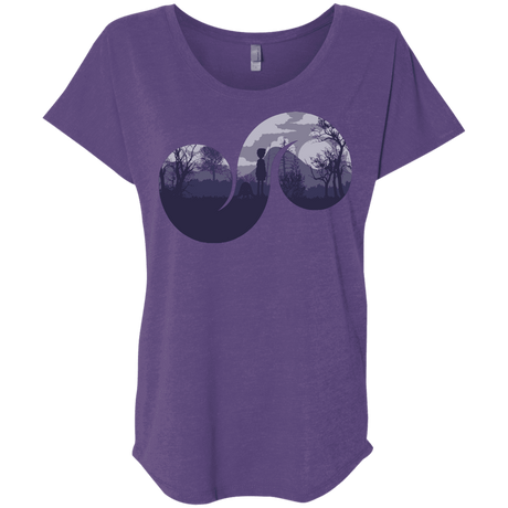 T-Shirts Purple Rush / X-Small Destiny Triblend Dolman Sleeve