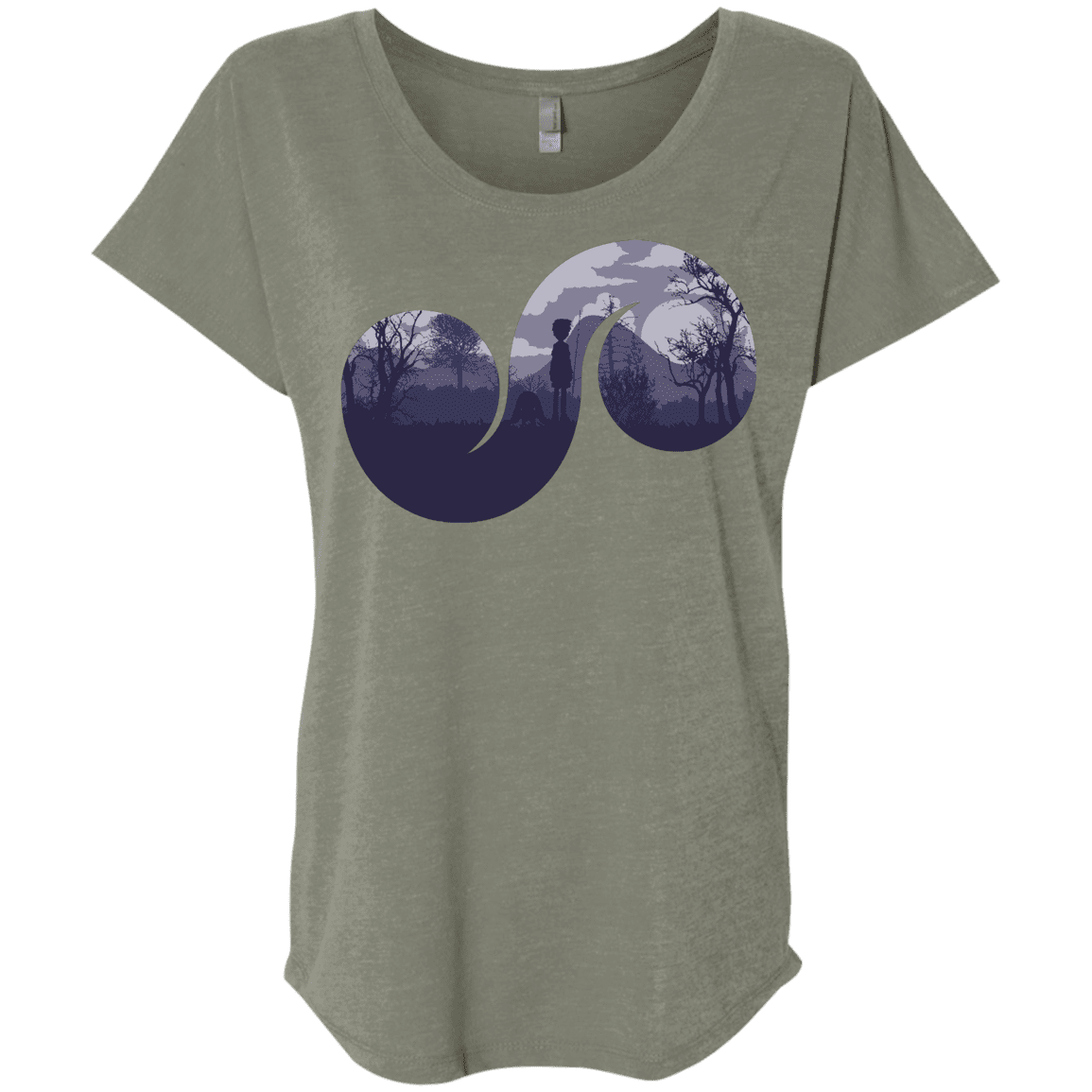 T-Shirts Venetian Grey / X-Small Destiny Triblend Dolman Sleeve