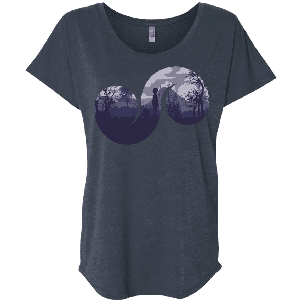 T-Shirts Vintage Navy / X-Small Destiny Triblend Dolman Sleeve