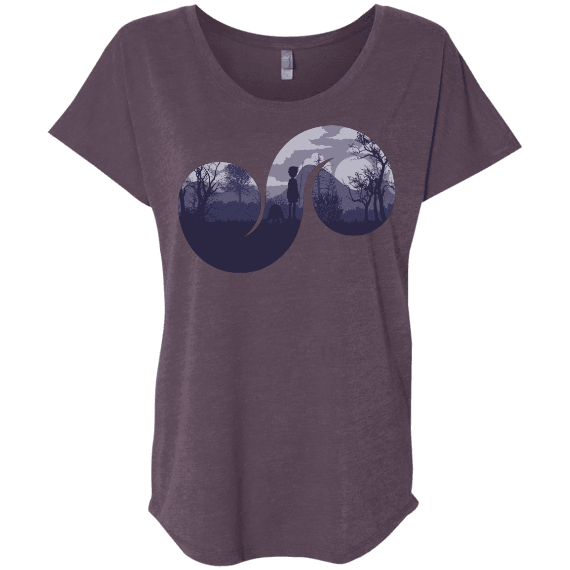 T-Shirts Vintage Purple / X-Small Destiny Triblend Dolman Sleeve