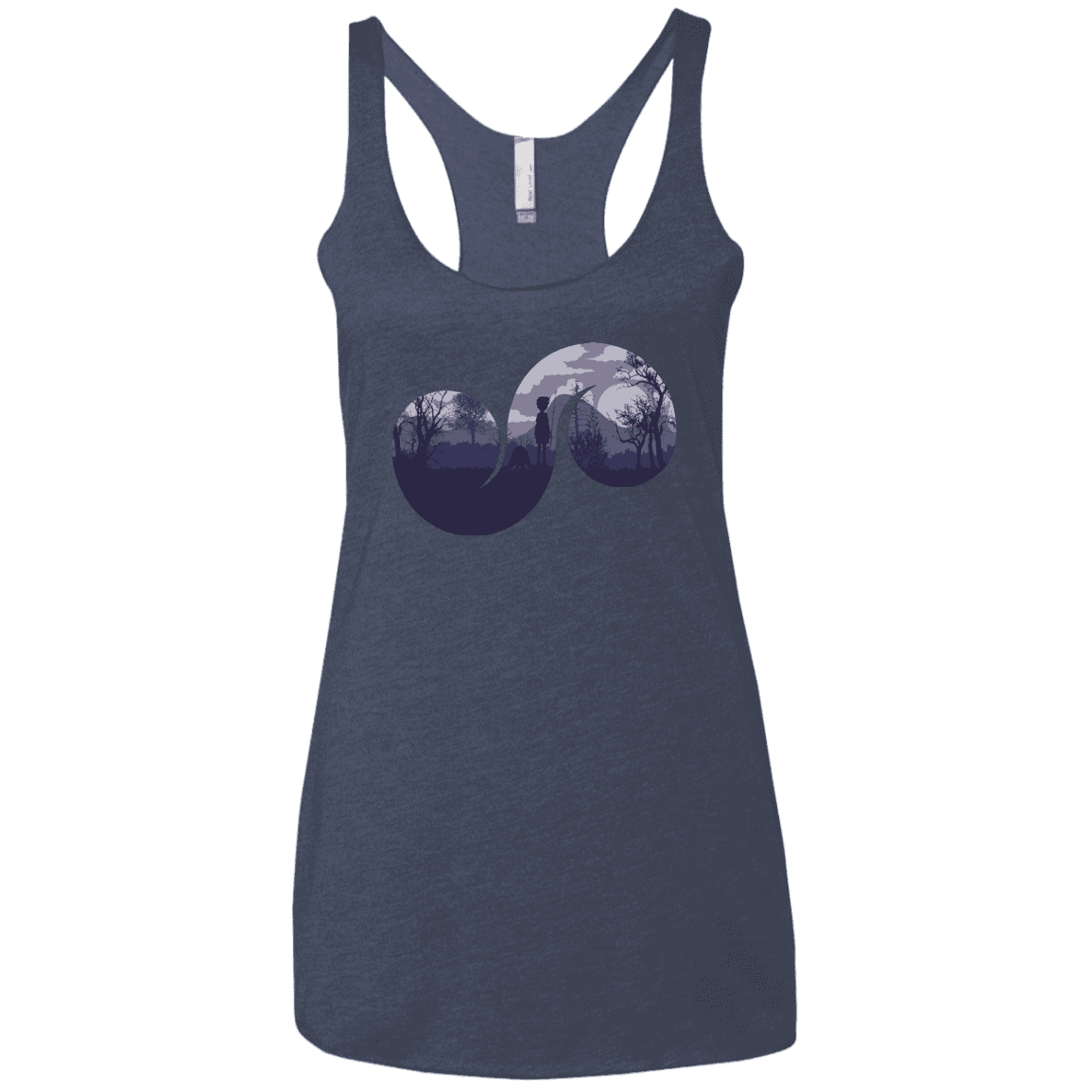 T-Shirts Vintage Navy / X-Small Destiny Women's Triblend Racerback Tank