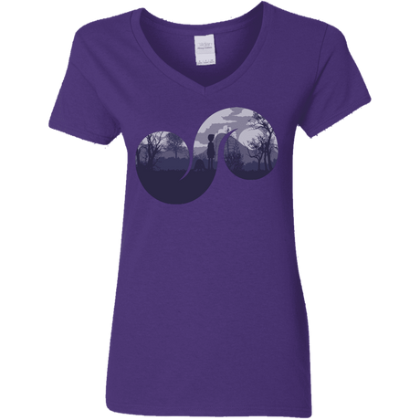 T-Shirts Purple / S Destiny Women's V-Neck T-Shirt