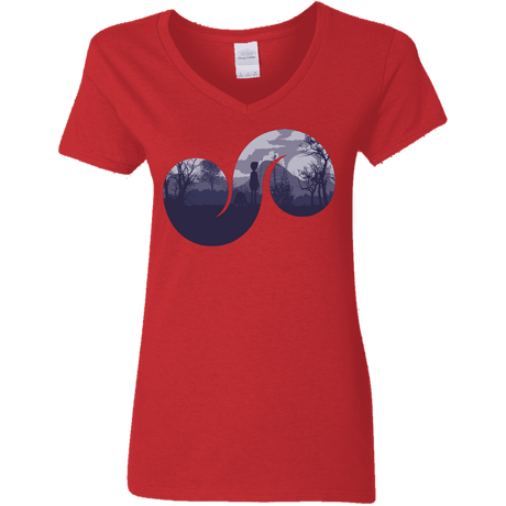 T-Shirts Red / S Destiny Women's V-Neck T-Shirt