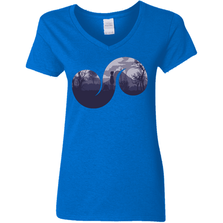 T-Shirts Royal / S Destiny Women's V-Neck T-Shirt