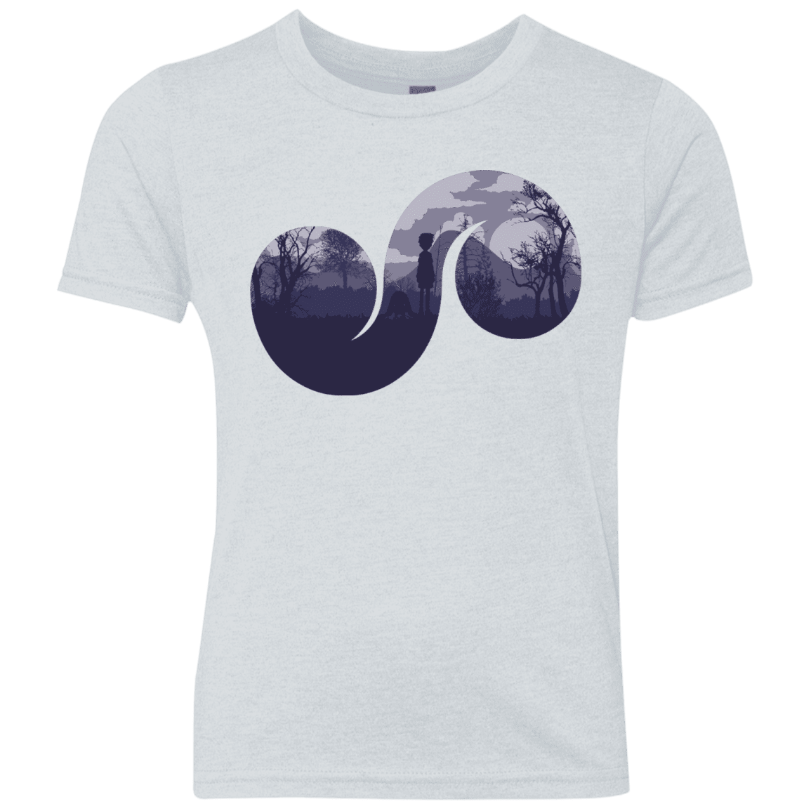 T-Shirts Heather White / YXS Destiny Youth Triblend T-Shirt