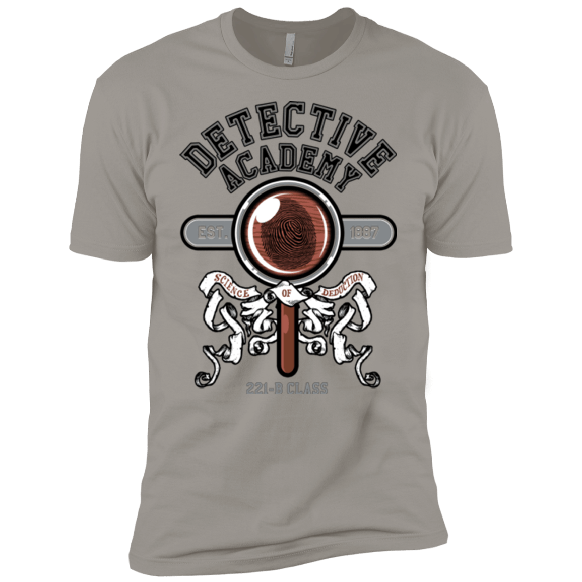 T-Shirts Light Grey / YXS Detective Academy Boys Premium T-Shirt