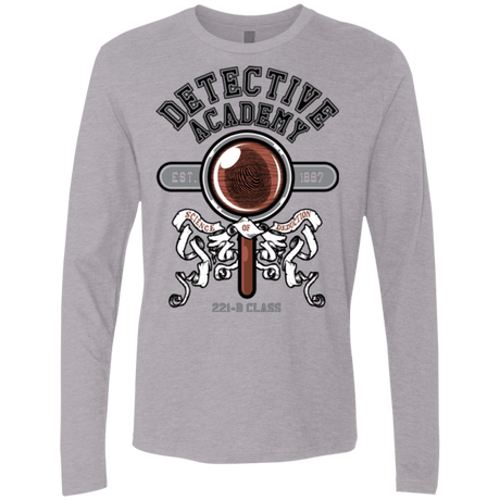 T-Shirts Heather Grey / Small Detective Academy Men's Premium Long Sleeve