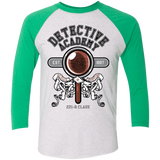 T-Shirts Heather White/Envy / X-Small Detective Academy Men's Triblend 3/4 Sleeve
