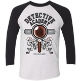 T-Shirts Heather White/Vintage Black / X-Small Detective Academy Men's Triblend 3/4 Sleeve