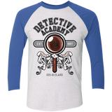 T-Shirts Heather White/Vintage Royal / X-Small Detective Academy Men's Triblend 3/4 Sleeve