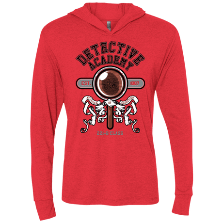 T-Shirts Vintage Red / X-Small Detective Academy Triblend Long Sleeve Hoodie Tee